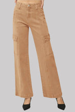 Load image into Gallery viewer, RISEN High Rise Wide Leg Cargo Jeans
