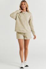 Load image into Gallery viewer, Texture Long Sleeve Top and Drawstring Shorts Set
