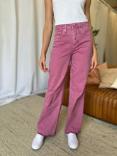 Load image into Gallery viewer, High Rise Garment Dye Wide Leg  Jeans
