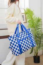 Load image into Gallery viewer, Checkered Multi-Pocket Travel Bag
