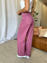 Load image into Gallery viewer, High Rise Garment Dye Wide Leg  Jeans
