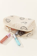 Load image into Gallery viewer, Smiley Face Corduroy Cosmetic Pouch
