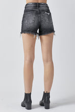 Load image into Gallery viewer, RISEN High Rise Distressed Denim Shorts
