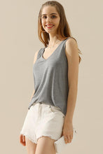 Load image into Gallery viewer, V-Neck Curved Hem Tank
