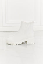 Load image into Gallery viewer, Work For It Matte Lug Sole Chelsea Boots in White
