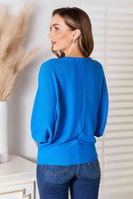 Load image into Gallery viewer, Round Neck Batwing Sleeve Blouse
