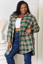 Load image into Gallery viewer, Plaid Collared Neck Long Sleeve Shirt
