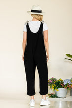 Load image into Gallery viewer, Stripe Contrast Pocket Rib Jumpsuit
