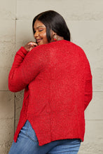 Load image into Gallery viewer, By The Fire Draped Detail Knit Sweater
