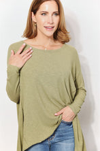 Load image into Gallery viewer, Oversized Super Soft Rib Layering Top with a Sharkbite Hem and Round Neck
