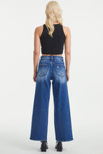 Load image into Gallery viewer, BAYEAS High Waist Two-Tones Patched Wide Leg Jeans
