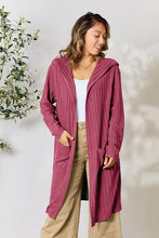 Load image into Gallery viewer, Hooded Sweater Cardigan
