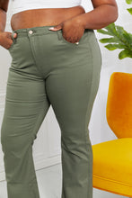 Load image into Gallery viewer, Zenana Clementine High-Rise Bootcut Jeans in Olive
