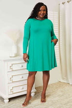 Load image into Gallery viewer, Long Sleeve Flare Dress with Pockets
