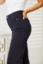 Load image into Gallery viewer, Judy Blue High Waist Tummy Control Garment Dyed Wide Cropped Jeans
