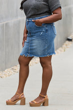 Load image into Gallery viewer, RISEN Amelia Denim Mini Skirt
