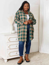 Load image into Gallery viewer, Plaid Collared Neck Long Sleeve Shirt
