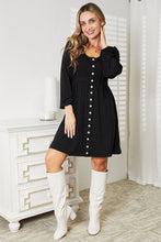 Load image into Gallery viewer, Scoop Neck Empire Waist Long Sleeve Magic Dress
