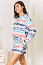 Load image into Gallery viewer, Tie-Dye Dropped Shoulder Lounge Set
