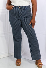 Load image into Gallery viewer, Judy Blue Cassidy High Waisted Tummy Control Striped Straight Jeans
