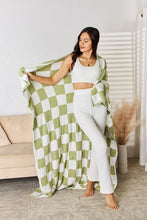 Load image into Gallery viewer, Checkered Decorative Throw Blanket
