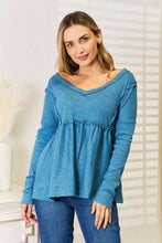 Load image into Gallery viewer, Frill Trim Babydoll Blouse
