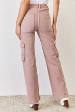 Load image into Gallery viewer, RISEN High Rise Cargo Wide Leg Jeans
