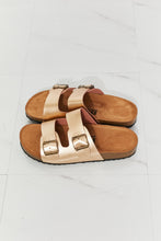 Load image into Gallery viewer, Best Life Double-Banded Slide Sandal in Gold
