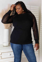 Load image into Gallery viewer, Round Neck Raglan Sleeve Blouse
