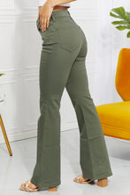 Load image into Gallery viewer, Zenana Clementine High-Rise Bootcut Jeans in Olive
