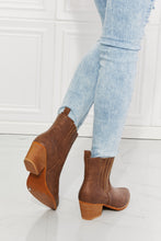 Load image into Gallery viewer, Love the Journey Stacked Heel Chelsea Boot in Chestnut
