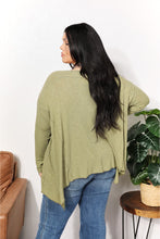 Load image into Gallery viewer, Oversized Super Soft Rib Layering Top with a Sharkbite Hem and Round Neck
