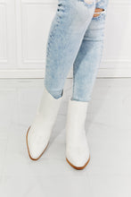 Load image into Gallery viewer, Love the Journey Stacked Heel Chelsea Boot in White
