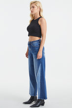 Load image into Gallery viewer, BAYEAS High Waist Two-Tones Patched Wide Leg Jeans
