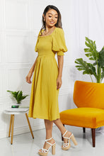 Load image into Gallery viewer, Love You Forever Square Neck Midi Dress
