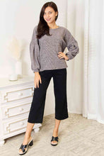 Load image into Gallery viewer, Boat Neck Glitter Long Sleeve Top
