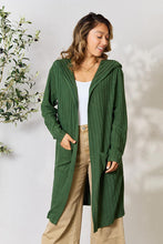 Load image into Gallery viewer, Hooded Sweater Cardigan
