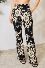 Load image into Gallery viewer, High Waist Floral Flare Pants
