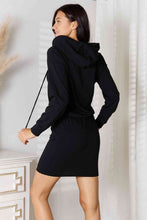 Load image into Gallery viewer, Drawstring Long Sleeve Hooded Dress
