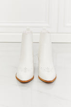 Load image into Gallery viewer, Love the Journey Stacked Heel Chelsea Boot in White
