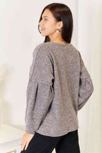 Load image into Gallery viewer, Boat Neck Glitter Long Sleeve Top
