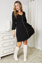 Load image into Gallery viewer, Scoop Neck Empire Waist Long Sleeve Magic Dress
