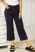 Load image into Gallery viewer, Judy Blue High Waist Tummy Control Garment Dyed Wide Cropped Jeans
