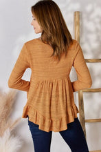 Load image into Gallery viewer, V-Neck Flounce Sleeve Blouse
