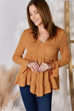 Load image into Gallery viewer, V-Neck Flounce Sleeve Blouse
