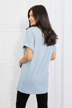 Load image into Gallery viewer, Simply Comfy V-Neck Loose Fit Shirt in Blue
