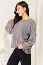 Load image into Gallery viewer, Boat Neck Glitter Long Sleeve Top
