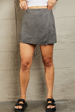 Load image into Gallery viewer, Feeling Right Suede Wrap Skort
