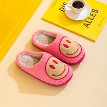 Load image into Gallery viewer, Smiley Face Slippers - Pink
