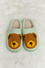 Load image into Gallery viewer, Teddy Bear Plush Slide Slippers
